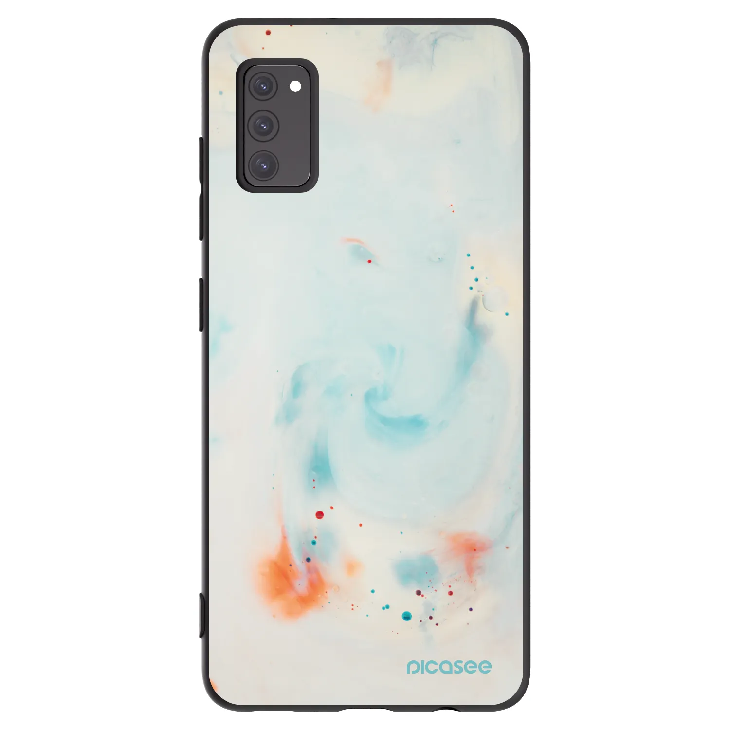 Picasee silikonowe czarne etui na Samsung Galaxy A41 A415F - Splash