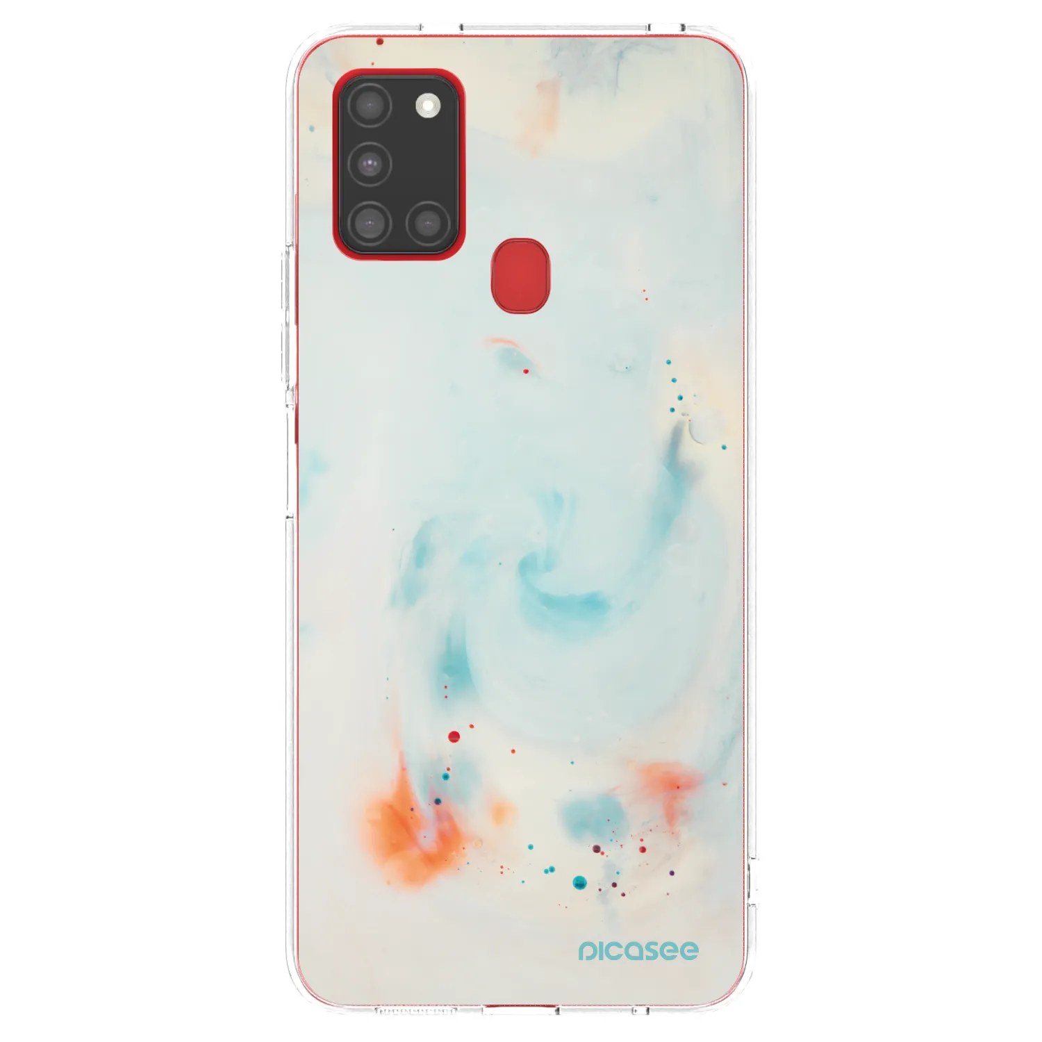 Picasee silikonowe przeźroczyste etui na Samsung Galaxy A21s - Splash