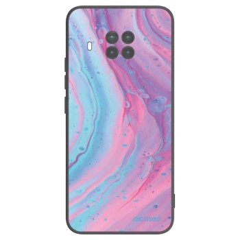 Picasee silikonowe czarne etui na Xiaomi Mi 10T Lite - Pink liquid