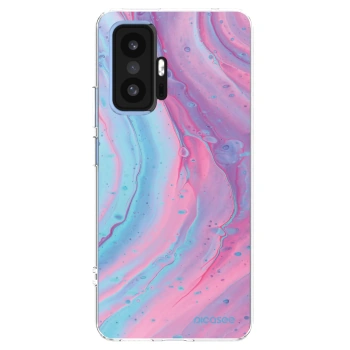 Picasee silikonowe przeźroczyste etui na Xiaomi 11T Pro - Pink liquid
