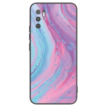 Picasee silikonowe czarne etui na Xiaomi Poco M3 Pro 5G - Pink liquid