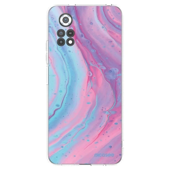 Picasee silikonowe przeźroczyste etui na Xiaomi Poco X4 Pro 5G - Pink liquid