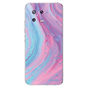 Picasee silikonowe przeźroczyste etui na Xiaomi 13 Pro - Pink liquid
