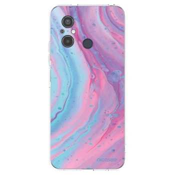 Picasee silikonowe przeźroczyste etui na Xiaomi Redmi 12C - Pink liquid