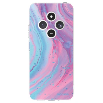 Picasee silikonowe przeźroczyste etui na Xiaomi Redmi 14C - Pink liquid