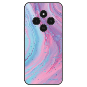 Picasee silikonowe czarne etui na Xiaomi Poco C75 - Pink liquid