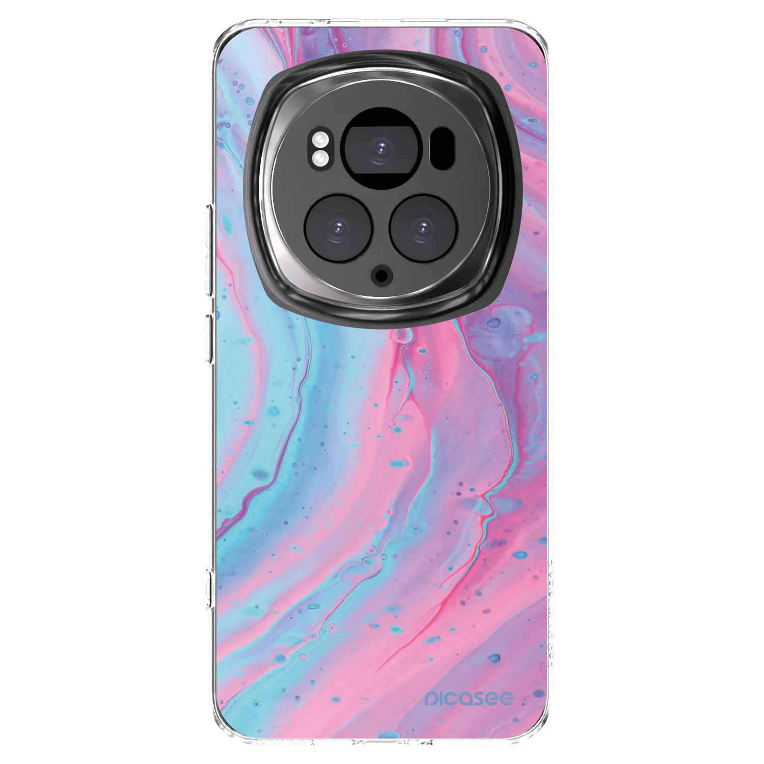 Picasee silikonowe przeźroczyste etui na Honor Magic6 Pro - Pink liquid