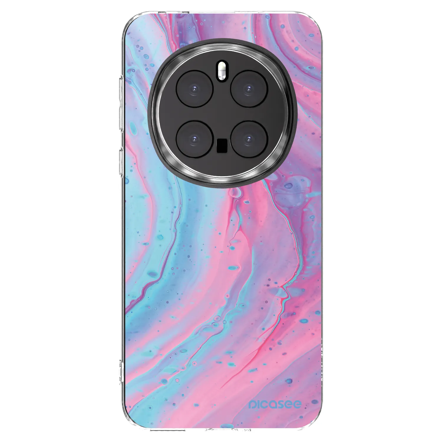 Picasee silikonowe przeźroczyste etui na Honor Magic7 Pro 5G - Pink liquid