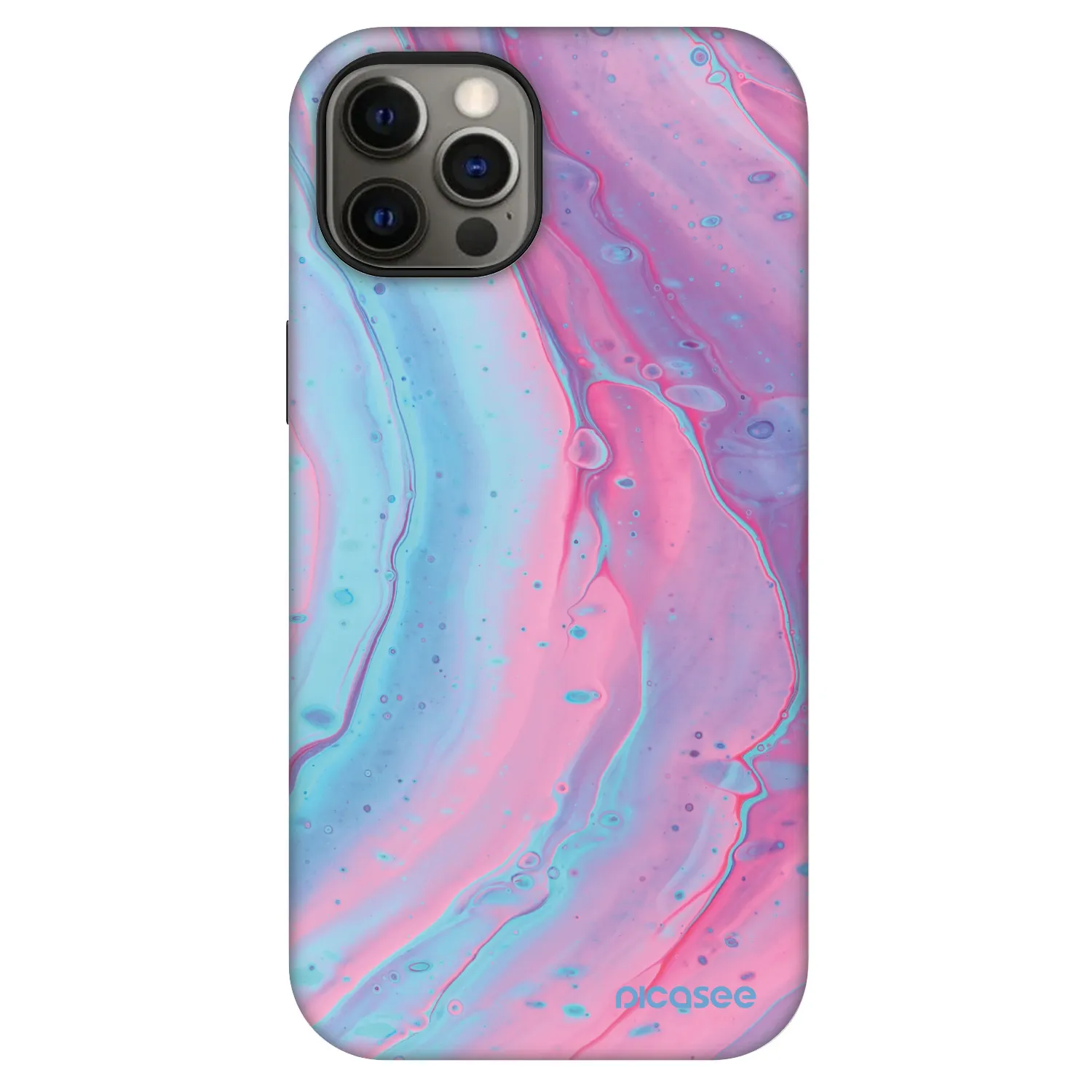 Picasee Fashion Case MagSafe na Apple iPhone 12 - Pink liquid