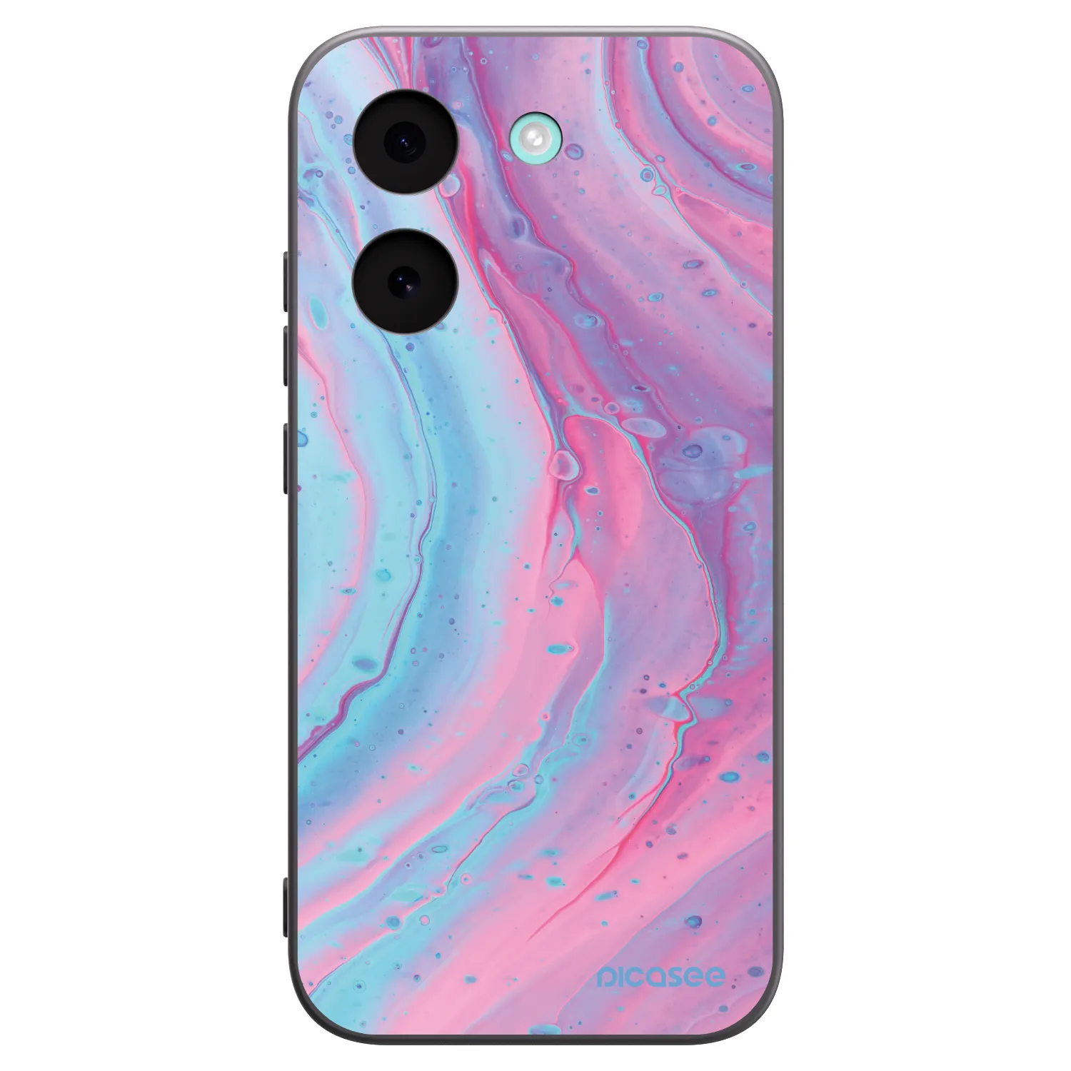 Picasee silikonowe czarne etui na Xiaomi Poco X8 Pro - Pink liquid