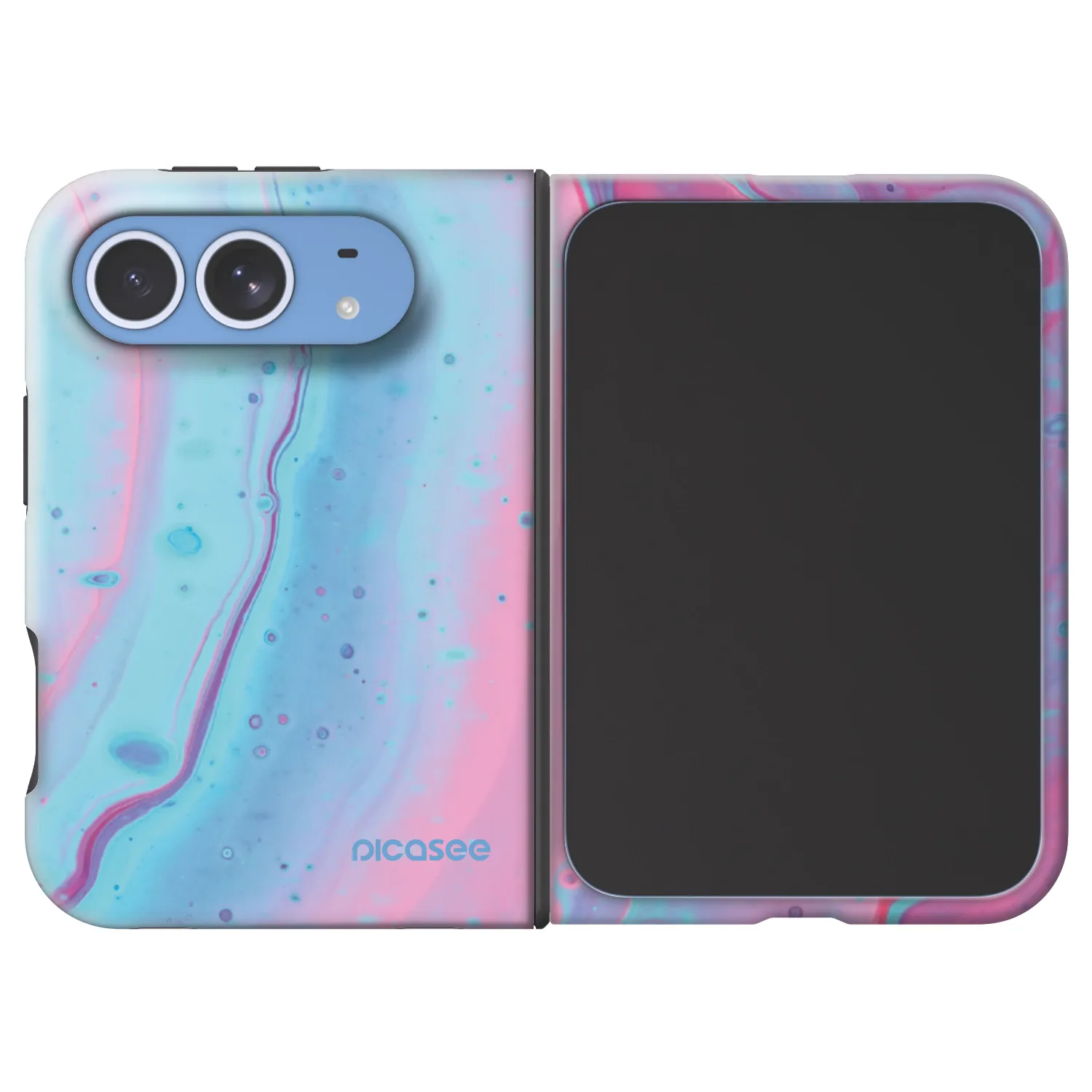 Picasee Fashion Case MagSafe na Apple iPhone Duo - Pink liquid