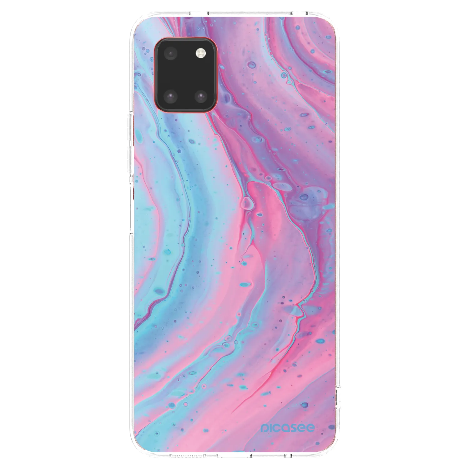 Picasee silikonowe przeźroczyste etui na Samsung Galaxy Note 10 Lite N770F - Pink liquid
