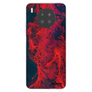 Picasee silikonowe przeźroczyste etui na Huawei Nova 8i - Organic red