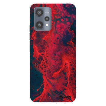 Picasee silikonowe przeźroczyste etui na Realme 9 Pro 5G - Organic red