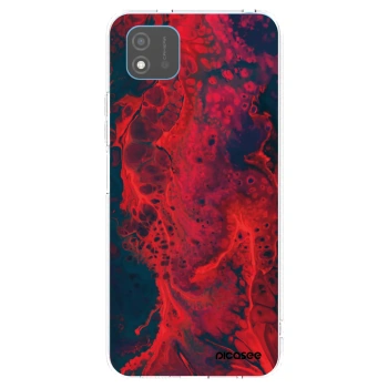 Picasee silikonowe przeźroczyste etui na Realme C11 (2021) - Organic red