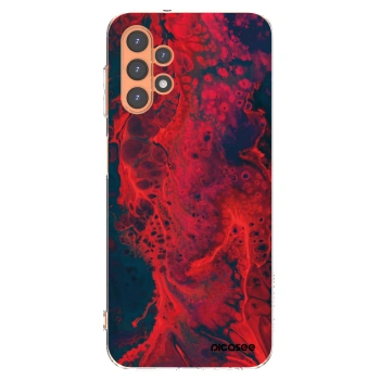 Picasee silikonowe przeźroczyste etui na Samsung Galaxy A13 4G A135 - Organic red
