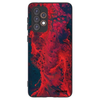 Picasee silikonowe czarne etui na Samsung Galaxy A33 5G A336 - Organic red