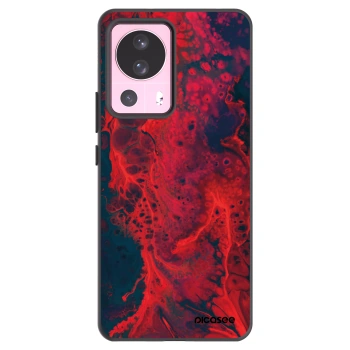 Picasee silikonowe czarne etui na Xiaomi 13 Lite - Organic red