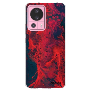 Picasee silikonowe przeźroczyste etui na Xiaomi 13 Lite - Organic red