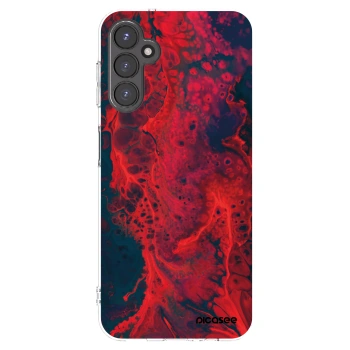 Picasee silikonowe przeźroczyste etui na Samsung Galaxy A14 5G A146P - Organic red