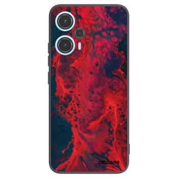 Picasee silikonowe czarne etui na Xiaomi Poco F5 - Organic red