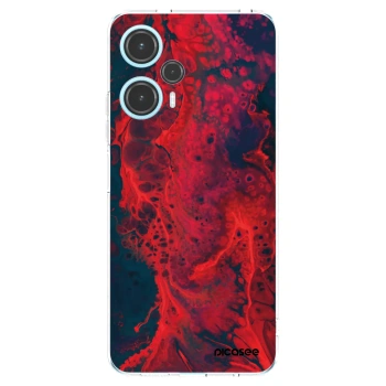 Picasee silikonowe przeźroczyste etui na Xiaomi Poco F5 - Organic red
