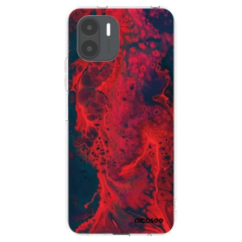 Picasee silikonowe przeźroczyste etui na Xiaomi Redmi A2 - Organic red