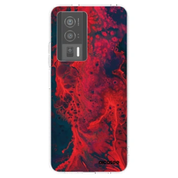 Picasee silikonowe przeźroczyste etui na Xiaomi Poco F5 Pro 5G - Organic red