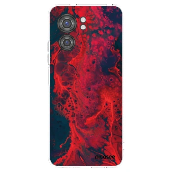Picasee silikonowe przeźroczyste etui na Motorola Edge 40 - Organic red
