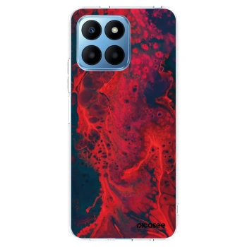 Picasee silikonowe przeźroczyste etui na Honor 70 Lite - Organic red
