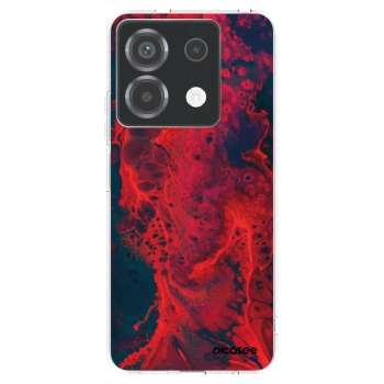 Picasee silikonowe przeźroczyste etui na Xiaomi Poco X6 - Organic red