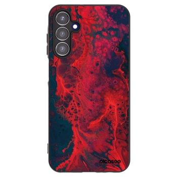Picasee silikonowe czarne etui na Samsung Galaxy A15 A155F 4G - Organic red