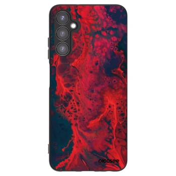 Picasee silikonowe czarne etui na Samsung Galaxy A05s A057G - Organic red