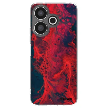 Picasee silikonowe przeźroczyste etui na Xiaomi Redmi 13 4G - Organic red