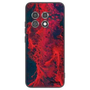 Picasee silikonowe czarne etui na OnePlus 11 5G - Organic red