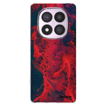 Picasee silikonowe przeźroczyste etui na Xiaomi Redmi Note 14 Pro 5G - Organic red