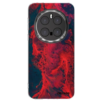 Picasee silikonowe przeźroczyste etui na Honor Magic7 Pro 5G - Organic red