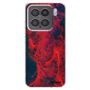 Picasee silikonowe przeźroczyste etui na Xiaomi 15 - Organic red