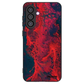 Picasee silikonowe czarne etui na Samsung Galaxy A56 5G A566B - Organic red