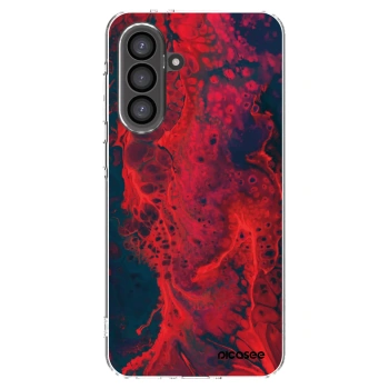 Picasee silikonowe przeźroczyste etui na Samsung Galaxy A56 5G A566B - Organic red