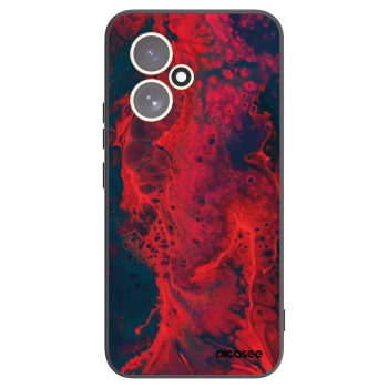 Picasee silikonowe czarne etui na Honor 400 5G - Organic red