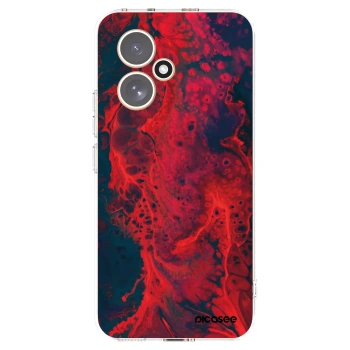 Picasee silikonowe przeźroczyste etui na Honor 400 5G - Organic red