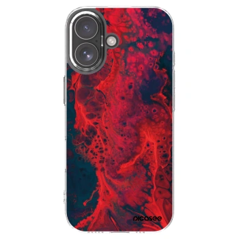 Picasee silikonowe przeźroczyste etui na Apple iPhone 17 - Organic red