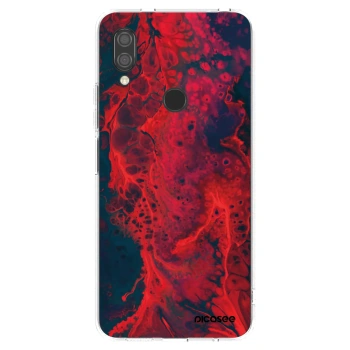 Picasee silikonowe przeźroczyste etui na Xiaomi Redmi 7 - Organic red