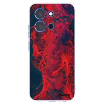 Picasee silikonowe przeźroczyste etui na Xiaomi Redmi 15C 4G - Organic red