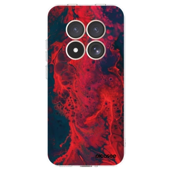 Picasee silikonowe przeźroczyste etui na Xiaomi Redmi Note 15 Pro 4G - Organic red