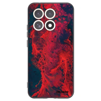 Picasee silikonowe czarne etui na Xiaomi 15T - Organic red
