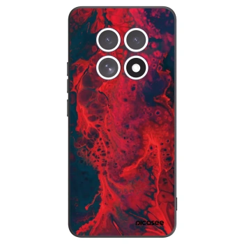 Picasee silikonowe czarne etui na Xiaomi Redmi Note 15 4G - Organic red