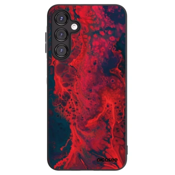 Picasee silikonowe czarne etui na Samsung Galaxy A16 4G - Organic red