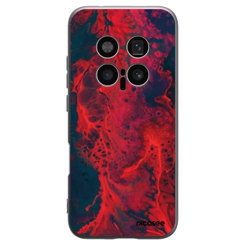 Picasee silikonowe czarne etui na Honor Magic8 Pro 5G - Organic red